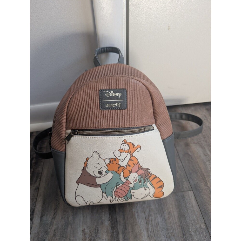 Loungefly Disney Winnie the Pooh Tigger Mini Backpack Colorblock Tan